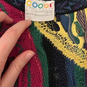 Coogi Multicolor Knit Sweater